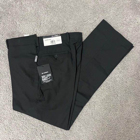 38S 2Pc Suit Men's Black William Rast Blazer & Pants - Picture 11 of 15